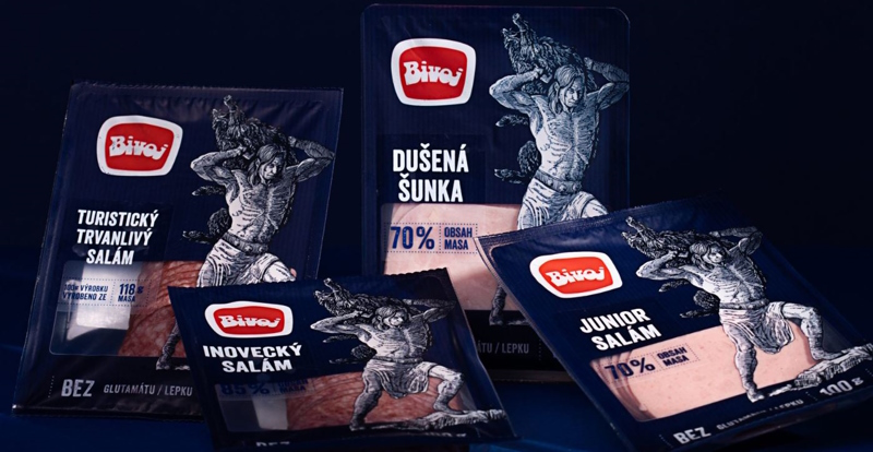 Упаковка, производитель нарезанного мяса из Чехии.