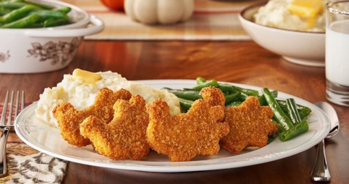 Индейка в форме курицы, Tyson Foods для детей.